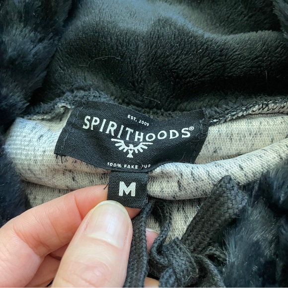 SpiritHoods Slate Leopard Hoodie - Picture 2 of 4
